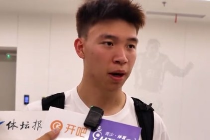 王钰栋赛季第8球:目标先给浙江队拿冠军,跟米特里策学了很多