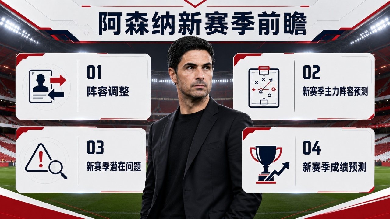 阿森纳新赛季前瞻：精准引援补强短板，英超卫冕只是及格？